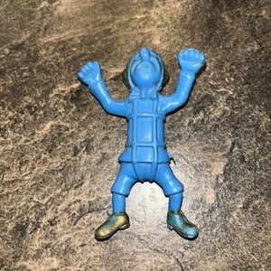 Imperial Rubber Paratrooper 1975 Hong Kong Poopatroopers Blue Male Figure